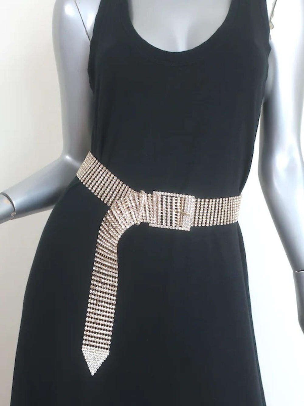 B-Low the Belt Gold Textured Chain-Link Buckle